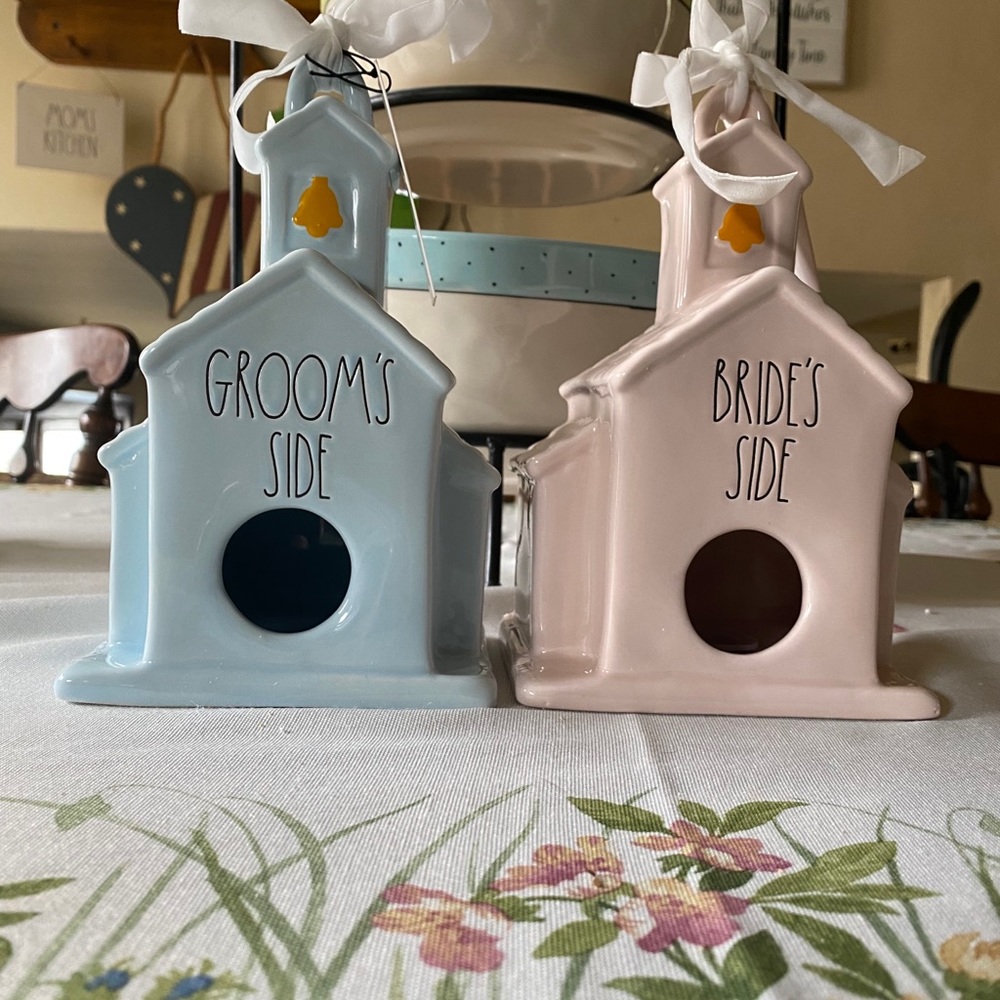 Rae Dunn BIRDIES BRIDE SIDE N GROOM SIDE 💎💕💎💕